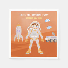 Servilleta De Papel Fiesta de cumpleaños con temática masculina astron