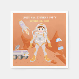 Servilleta De Papel Fiesta de cumpleaños con temática masculina astron