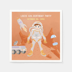 Servilleta De Papel Fiesta de cumpleaños con temática masculina astron