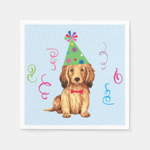 Servilleta De Papel Fiesta de cumpleaños, Dachshund