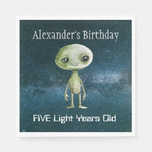 Servilleta De Papel Fiesta de cumpleaños de Alien