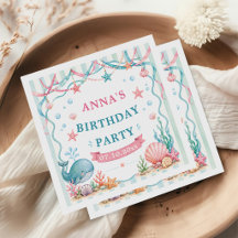 Fiesta de Cumpleaños de Ballena Acuarela