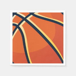 Servilleta De Papel Fiesta de Cumpleaños de Baloncesto Naranja Deporte