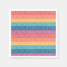 Servilleta De Papel Fiesta de cumpleaños de Beach Life