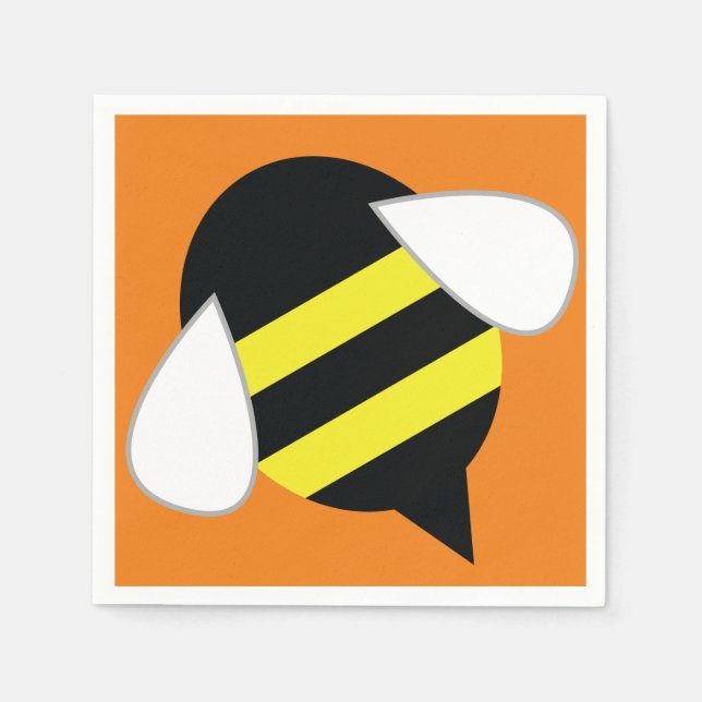 Servilleta De Papel Fiesta de cumpleaños de Bee Day (Anverso)