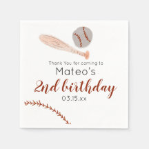 Fiesta de cumpleaños de béisbol vintage minimalist