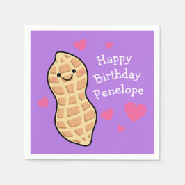 Servilleta De Papel Fiesta de cumpleaños de cacahuate Personalizado Nu