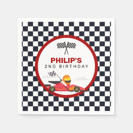 Servilleta De Papel Fiesta de cumpleaños de Carreras de coches de carr