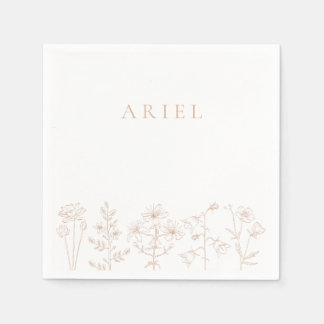 Servilleta De Papel Fiesta de cumpleaños de chicas elegantes servillet