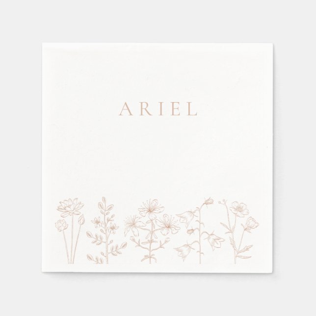 Servilleta De Papel Fiesta de cumpleaños de chicas elegantes servillet (Anverso)