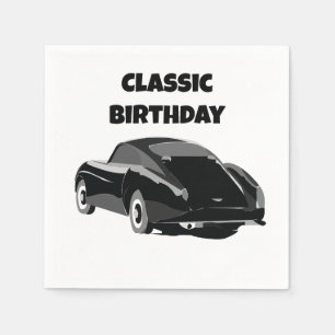 Servilleta De Papel Fiesta de Cumpleaños de Coche Clásico Antiguo