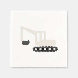 Servilleta De Papel Fiesta de cumpleaños de construcción de excavadore