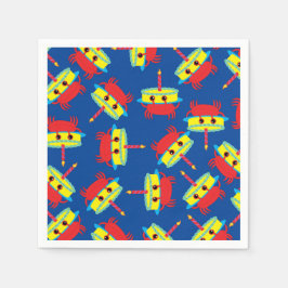 Servilleta De Papel Fiesta de cumpleaños de Crab Beach