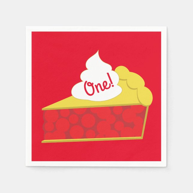 Servilleta De Papel Fiesta de cumpleaños de Cutie Pie Cherry Kid (Anverso)