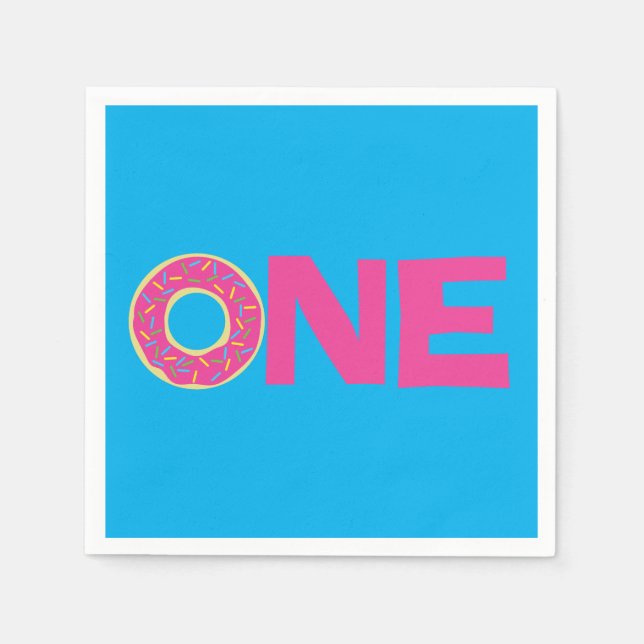 Servilleta De Papel Fiesta de cumpleaños de Donut Kids (Anverso)