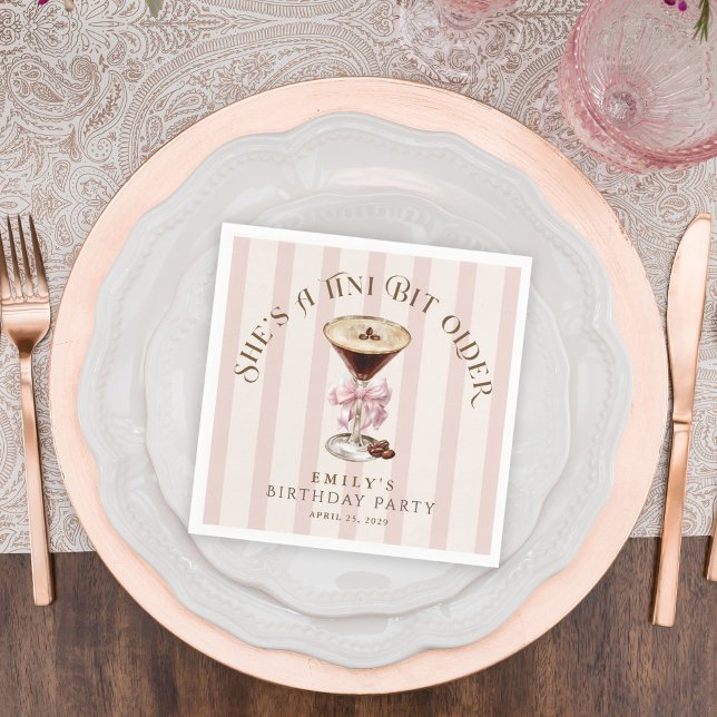 Servilleta De Papel Fiesta de cumpleaños de Espresso Martini, un poco  (Subido por el creador)