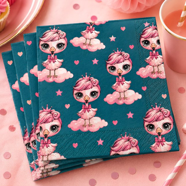 Servilleta De Papel Fiesta de Cumpleaños de Flamenco Rosa (Subido por el creador)