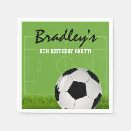 Servilleta De Papel Fiesta de cumpleaños de fútbol para niños