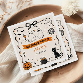 Servilleta De Papel Fiesta de cumpleaños de Halloween