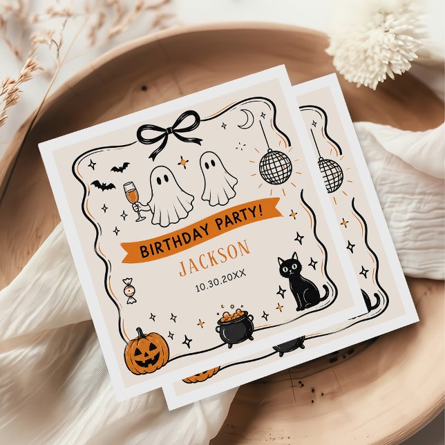 Servilleta De Papel Fiesta de cumpleaños de Halloween (Subido por el creador)