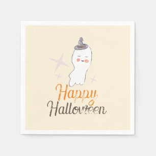 Servilleta De Papel Fiesta de Cumpleaños de Halloween con Garabatos Fa
