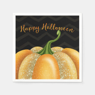 Servilleta De Papel Fiesta de cumpleaños de Halloween de calabaza con