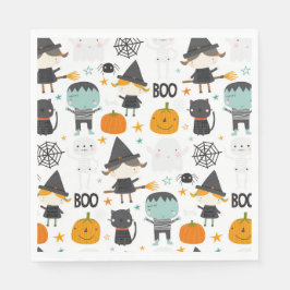 Servilleta De Papel Fiesta de cumpleaños de Halloween de niños lindos