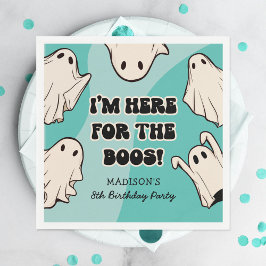 Servilleta De Papel Fiesta de cumpleaños de Halloween para niños retro