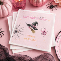 Fiesta de cumpleaños de Halloween rosa