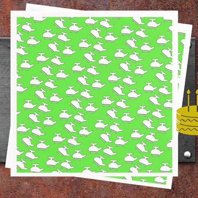 Servilleta De Papel Fiesta de cumpleaños de Helicopter (Subido por el creador)