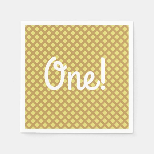 Servilleta De Papel Fiesta de cumpleaños de Ice Cream (Anverso)