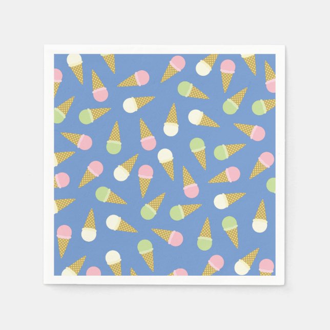 Servilleta De Papel Fiesta de cumpleaños de Ice Cream Kid (Anverso)