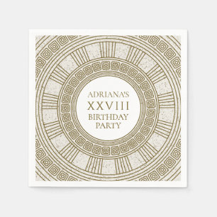 Servilleta De Papel Fiesta de cumpleaños de la antigua Roma con elemen