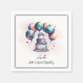 Servilleta De Papel Fiesta de cumpleaños de la astrología cósmica míst