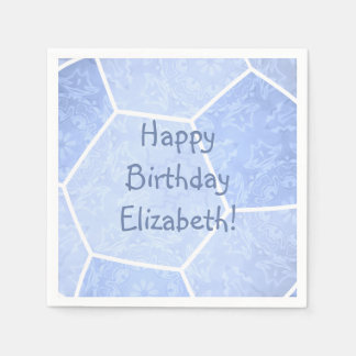 Servilleta De Papel fiesta de cumpleaños de la chica azul polvorienta