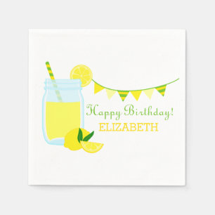 Servilleta De Papel Fiesta de cumpleaños de la limonada