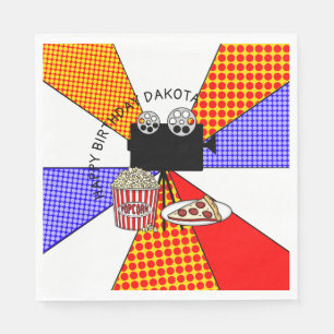 Servilleta De Papel Fiesta de cumpleaños de la noche de la película re