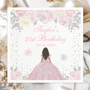 Servilleta De Papel Fiesta de Cumpleaños de la Princesa de Invierno Ro
