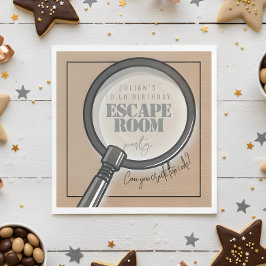 Servilleta De Papel Fiesta de cumpleaños de la sala de escape