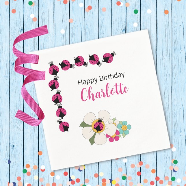 Servilleta De Papel Fiesta de cumpleaños de los tiburones y flores (Subido por el creador)