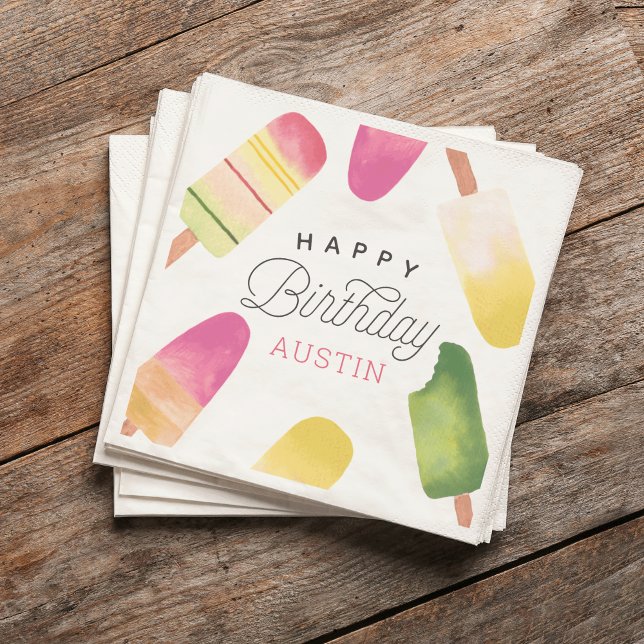 Servilleta De Papel Fiesta de cumpleaños de niños con personalidad ros (Subido por el creador)