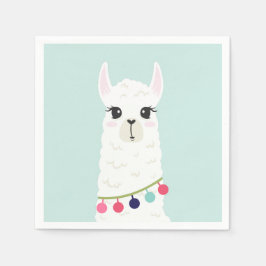 Servilleta De Papel Fiesta de cumpleaños de niños de Cute Llama