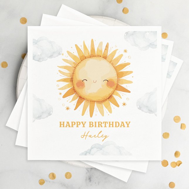 Servilleta De Papel Fiesta de cumpleaños de niños en verano soleado (Subido por el creador)