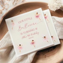 Servilleta De Papel Fiesta de cumpleaños de nuestro pequeño ballet ros
