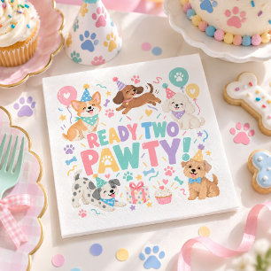 Servilleta De Papel Fiesta de cumpleaños de perro cachorro para niños