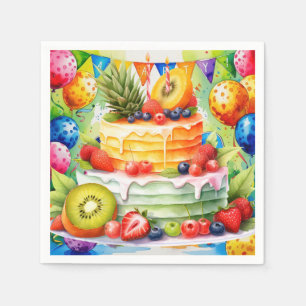 Servilleta De Papel Fiesta de cumpleaños de Pickleball temática para a