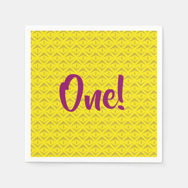 Servilleta De Papel Fiesta de cumpleaños de Pineapple (Anverso)