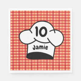 Servilleta De Papel Fiesta de cumpleaños de Pizza Chef