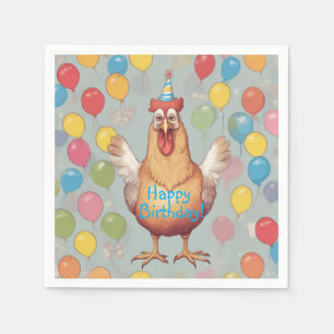 Servilleta De Papel Fiesta de cumpleaños de pollo