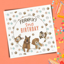 Fiesta de cumpleaños de Puppy Paw-ty